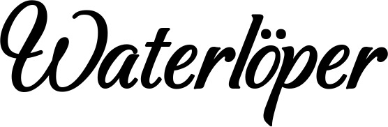 Vorschau des Bootsnamens "Waterlöper" als Schriftzug für "Bootsbeschriftung Klassisch 50"