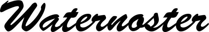 Vorschau des Bootsnamens "Waternoster" als Schriftzug für "Bootsbeschriftung Klassisch 03"