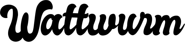 Vorschau des Bootsnamens "Wattwurm" als Schriftzug für "Bootsbeschriftung Klassisch 41"