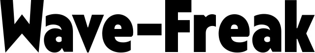 Vorschau des Bootsnamens "Wave-Freak" als Schriftzug für "Bootsbeschriftung Fett 24"