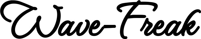 Vorschau des Bootsnamens "Wave-Freak" als Schriftzug für "Bootsbeschriftung Klassisch 111"