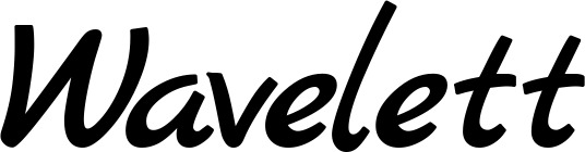 Vorschau des Bootsnamens "Wavelett" als Schriftzug für "Bootsbeschriftung Klassisch 77"