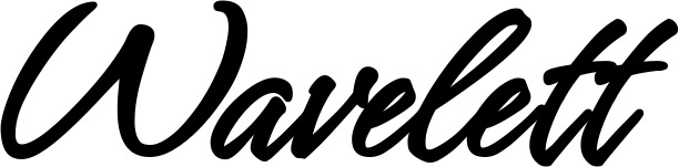 Vorschau des Bootsnamens "Wavelett" als Schriftzug für "Bootsbeschriftung Klassisch 71"