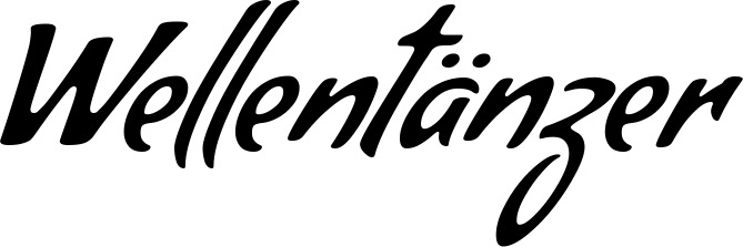 Vorschau des Bootsnamens "Wellentänzer" als Schriftzug für "Bootsbeschriftung Klassisch 57"