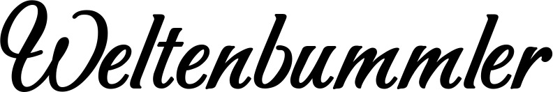 Vorschau des Bootsnamens "Weltenbummler" als Schriftzug für "Style Klassisch 50"