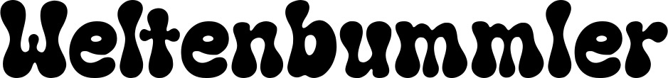 Vorschau des Bootsnamens "Weltenbummler" als Schriftzug für "Bootsbeschriftung Neu 62"