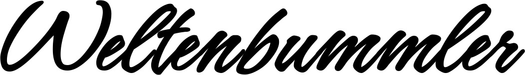 Vorschau des Bootsnamens "Weltenbummler" als Schriftzug für "Style Klassisch 71"