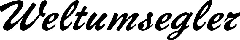 Vorschau des Bootsnamens "Weltumsegler" als Schriftzug für "Style Klassisch 12"