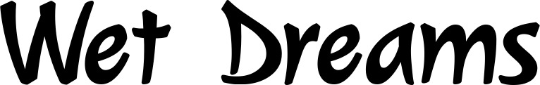 Vorschau des Bootsnamens "Wet Dreams" als Schriftzug für "Bootsbeschriftung Klassisch 72"
