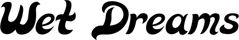 Vorschau des Bootsnamens "Wet Dreams" als Schriftzug für "Bootsbeschriftung Klassisch 33"