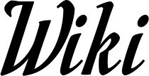 Vorschau des Bootsnamens "Wiki" als Schriftzug für "Bootsbeschriftung Klassisch 93"