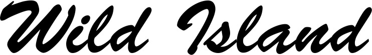 Vorschau des Bootsnamens "Wild Island" als Schriftzug für "Bootsbeschriftung Klassisch 03"