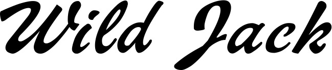 Vorschau des Bootsnamens "Wild Jack" als Schriftzug für "Bootsbeschriftung Klassisch 12"