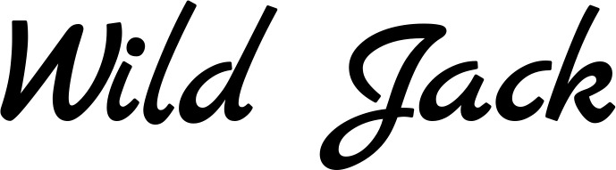 Vorschau des Bootsnamens "Wild Jack" als Schriftzug für "Bootsbeschriftung Klassisch 45"