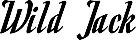 Vorschau des Bootsnamens "Wild Jack" als Schriftzug für "Bootsbeschriftung Klassisch 93"