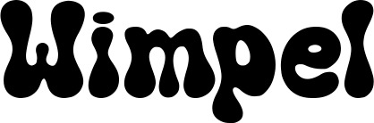 Vorschau des Bootsnamens "Wimpel" als Schriftzug für "Bootsbeschriftung Neu 62"