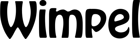 Vorschau des Bootsnamens "Wimpel" als Schriftzug für "Bootsbeschriftung Fett 01"