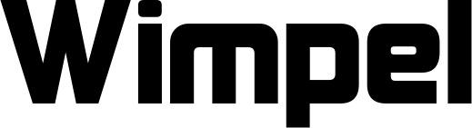 Vorschau des Bootsnamens "Wimpel" als Schriftzug für "Bootsbeschriftung Neu 25"