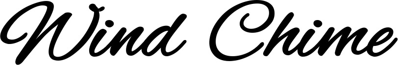 Vorschau des Bootsnamens "Wind Chime" als Schriftzug für "Style Klassisch 35"