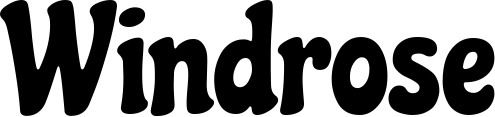 Vorschau des Bootsnamens "Windrose" als Schriftzug für "Bootsbeschriftung Klassisch 53"