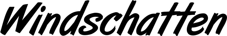 Vorschau des Bootsnamens "Windschatten" als Schriftzug für "Bootsbeschriftung Klassisch 38"