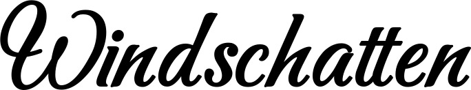 Vorschau des Bootsnamens "Windschatten" als Schriftzug für "Bootsbeschriftung Klassisch 50"