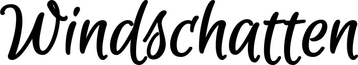 Bootsname 'Windschatten' angezeigt als 'Bootsbeschriftung Klassisch 105'