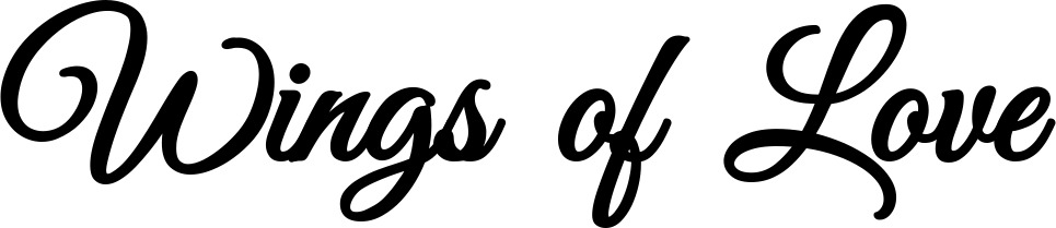 Vorschau des Bootsnamens "Wings of Love" als Schriftzug für "Bootsbeschriftung Klassisch 68"