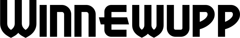 Vorschau des Bootsnamens "Winnewupp" als Schriftzug für "Bootsbeschriftung Neu 26"
