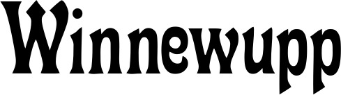 Vorschau des Bootsnamens "Winnewupp" als Schriftzug für "Bootsbeschriftung Neu 44"