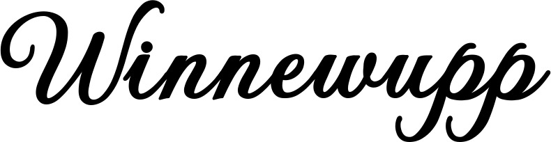 Vorschau des Bootsnamens "Winnewupp" als Schriftzug für "Bootsbeschriftung Klassisch 69"