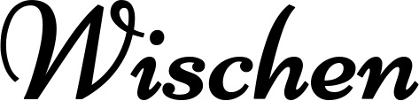 Vorschau des Bootsnamens "Wischen" als Schriftzug für "Bootsbeschriftung Klassisch 84"