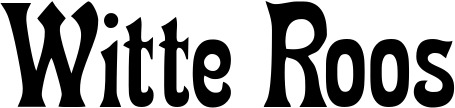 Vorschau des Bootsnamens "Witte Roos" als Schriftzug für "Bootsbeschriftung Neu 44"