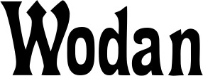 Vorschau des Bootsnamens "Wodan" als Schriftzug für "Bootsbeschriftung Neu 44"