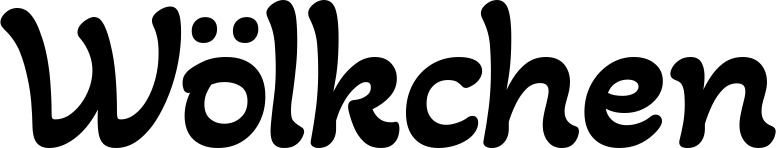 Vorschau des Bootsnamens "Wölkchen" als Schriftzug für "Style Klassisch 103"