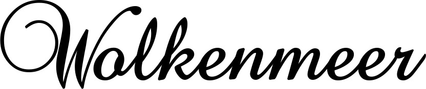Vorschau des Bootsnamens "Wolkenmeer" als Schriftzug für "Bootsbeschriftung Klassisch 02-A"