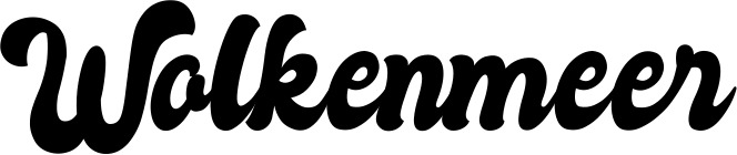 Vorschau des Bootsnamens "Wolkenmeer" als Schriftzug für "Bootsbeschriftung Klassisch 41"