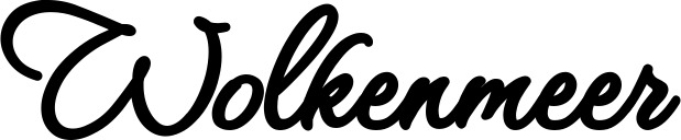 Vorschau des Bootsnamens "Wolkenmeer" als Schriftzug für "Style Klassisch 111"