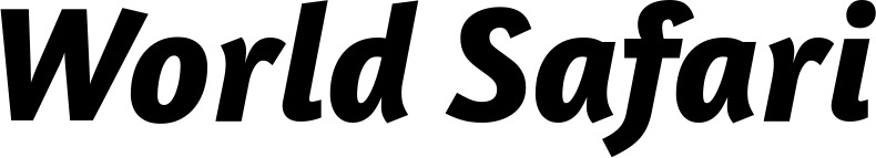 Bootsname 'World Safari' angezeigt als 'Bootsbeschriftung Kursiv 01'