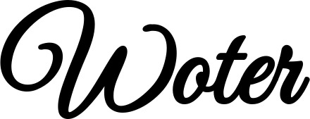Vorschau des Bootsnamens "Woter" als Schriftzug für "Bootsbeschriftung Klassisch 68"