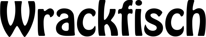 Vorschau des Bootsnamens "Wrackfisch" als Schriftzug für "Bootsbeschriftung Fett 01"