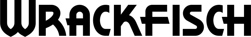 Vorschau des Bootsnamens "Wrackfisch" als Schriftzug für "Bootsbeschriftung Neu 26"