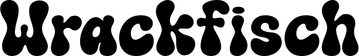 Vorschau des Bootsnamens "Wrackfisch" als Schriftzug für "Bootsbeschriftung Neu 62"