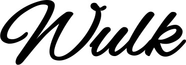 Vorschau des Bootsnamens "Wulk" als Schriftzug für "Bootsbeschriftung Klassisch 35"