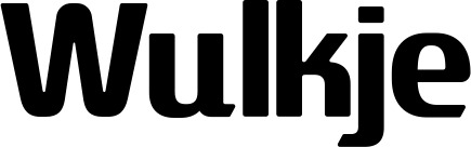 Vorschau des Bootsnamens "Wulkje" als Schriftzug für "Bootsbeschriftung Fett 22"