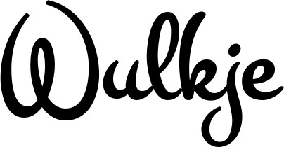 Vorschau des Bootsnamens "Wulkje" als Schriftzug für "Bootsbeschriftung Klassisch 81"