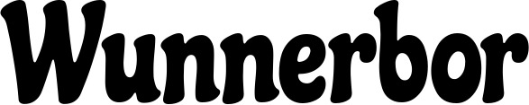 Vorschau des Bootsnamens "Wunnerbor" als Schriftzug für "Bootsbeschriftung Neu 41"