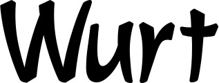 Vorschau des Bootsnamens "Wurt" als Schriftzug für "Bootsbeschriftung Klassisch 72"