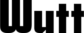 Vorschau des Bootsnamens "Wutt" als Schriftzug für "Bootsbeschriftung Neu 11"