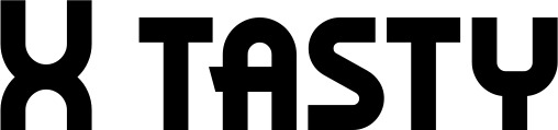 Vorschau des Bootsnamens "X tasty" als Schriftzug für "Bootsbeschriftung Neu 26"